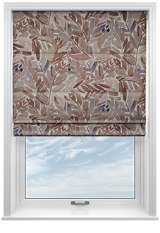 Acer, Mauve - Twist&Fit Roman Blind